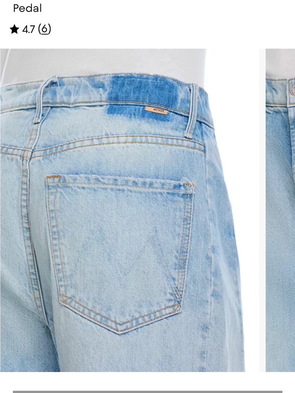 MOTHER Full Pipe Flood High Rise Barrel Jeans in Light Blue - Picture 3 of 8